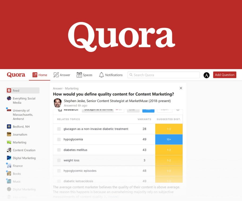 VIew After Quora Marketing Service